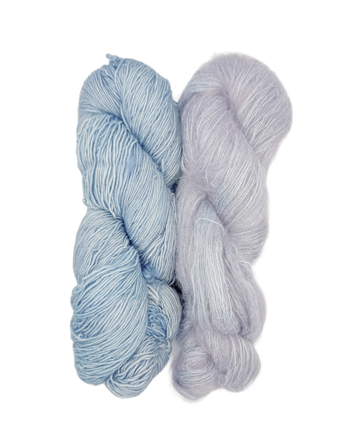 Fleece Artist Handmaiden Halo Lux Bundle mohair silk superwash merino  ooak jacobean