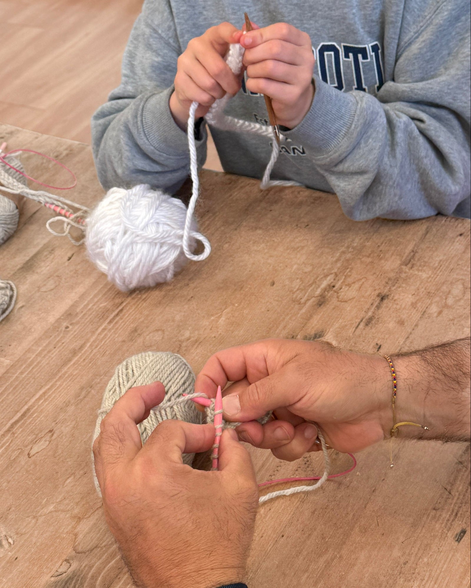 Parents and Kids Intro to Knitting