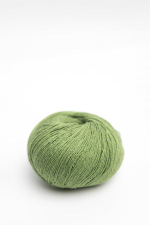 Knitting For Olive Pure Silk bourette silk pea shoots