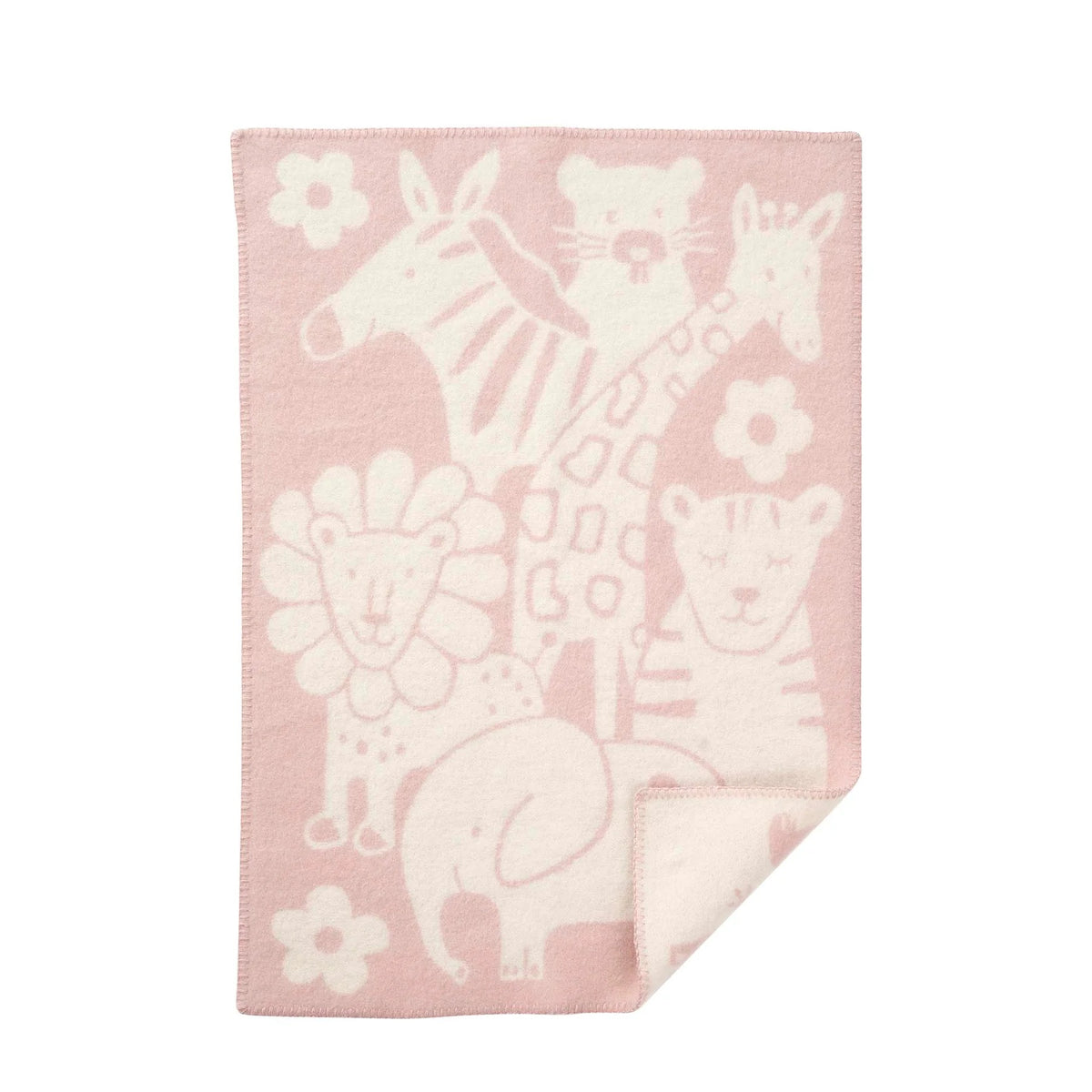 Klippan Baby Blanket eco lambswool picnic pink