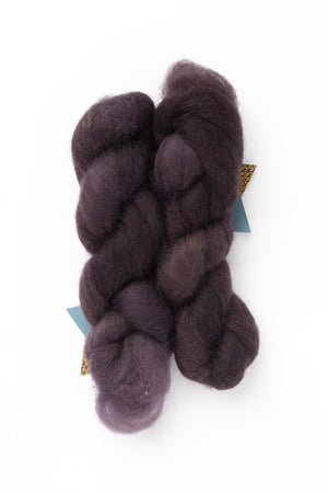 Fleece Artist Corriedale Sliver wool plum