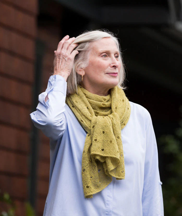 Churchmouse Yarns & Teas Polka Dot Scarf pattern