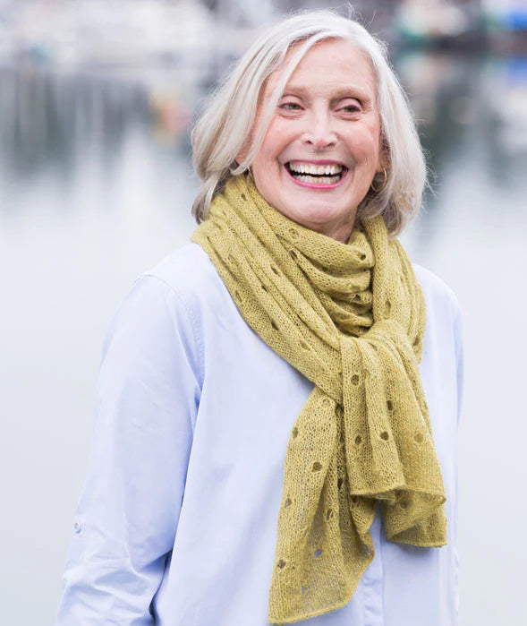 Churchmouse Yarns & Teas Polka Dot Scarf pattern