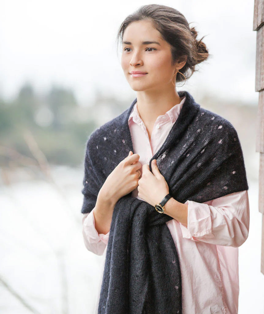 Churchmouse Yarns & Teas Polka Dot Scarf pattern