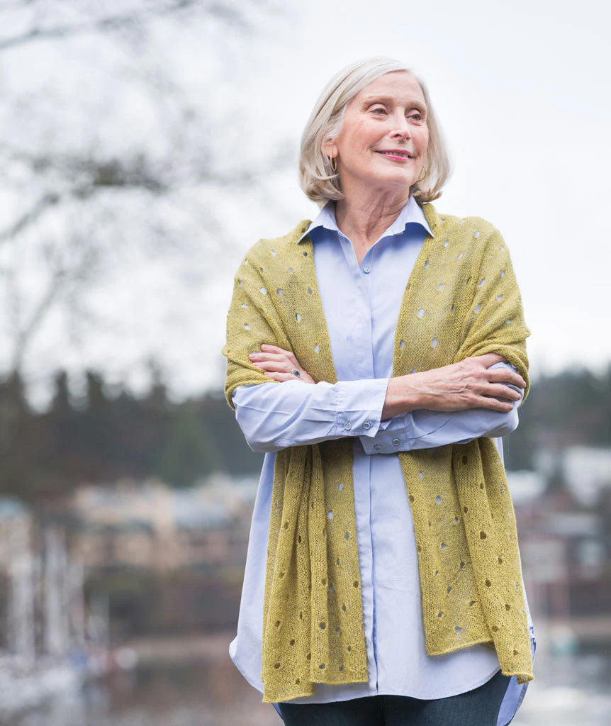 Churchmouse Yarns & Teas Polka Dot Scarf pattern