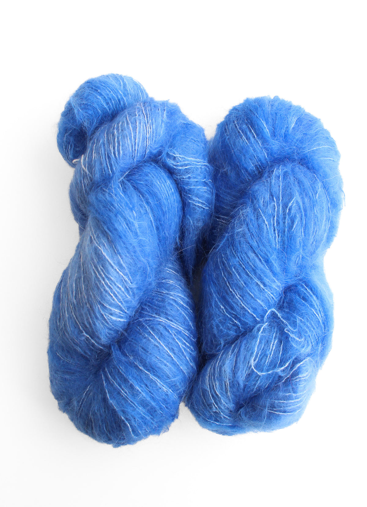 Selkie Hand Maiden kid mohair and mulberry silk prairie sky