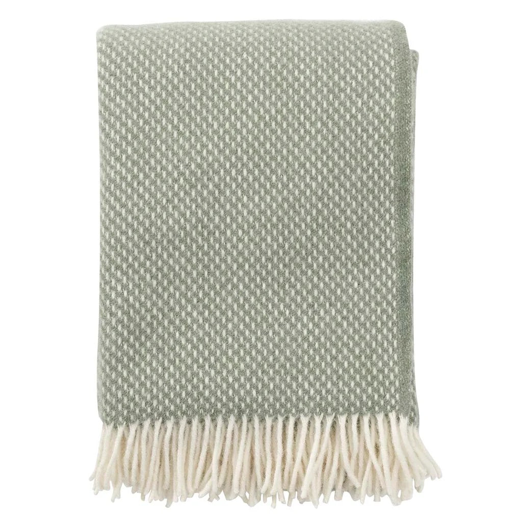 Klippan Lambswool Throw lambswool preppy dusty green