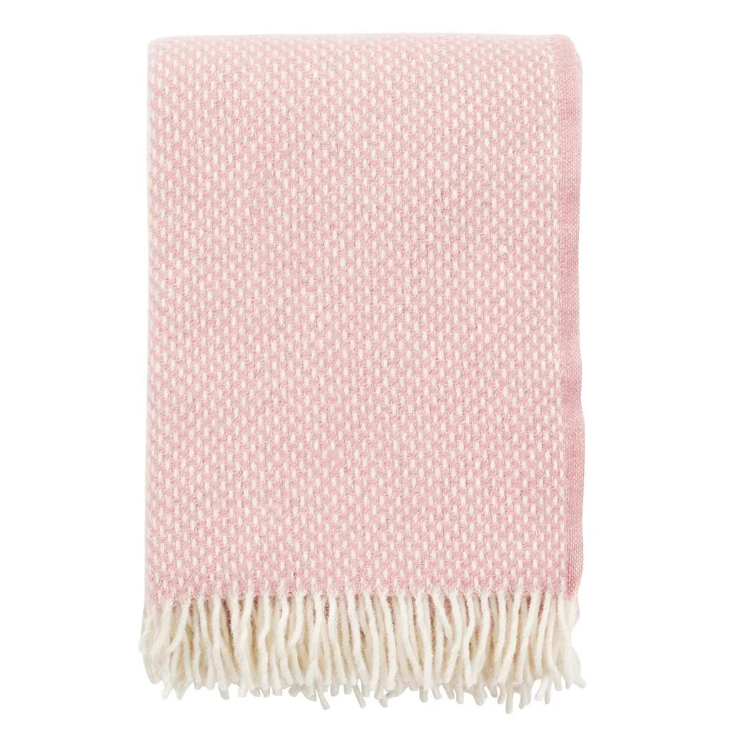 Klippan Lambswool Throw lambswool preppy misty rose