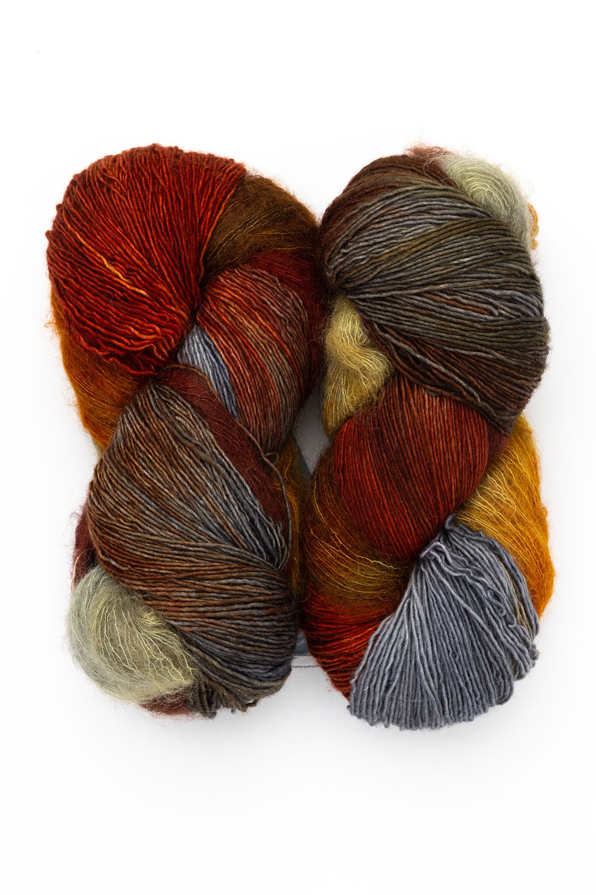 Fleece Artist Halo Bundle mohair nylon superwash merino wool red fox