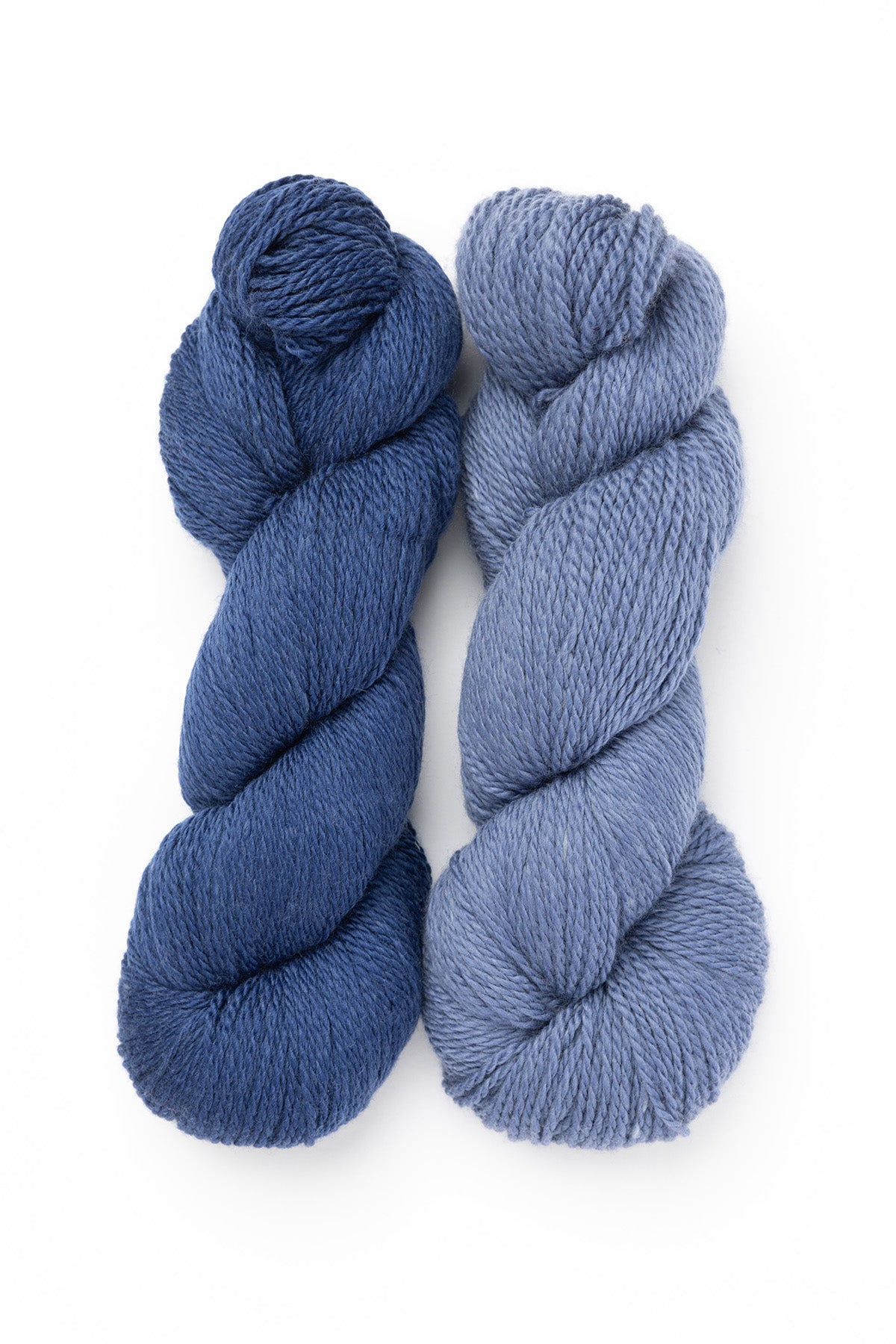 Striped Ribbed Beanie Kit in Merino Yak rhapsody in blue