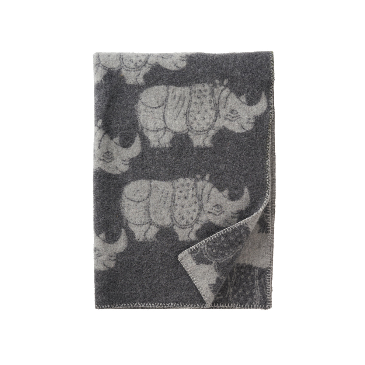 Klippan Lap Blanket wool rhino grey