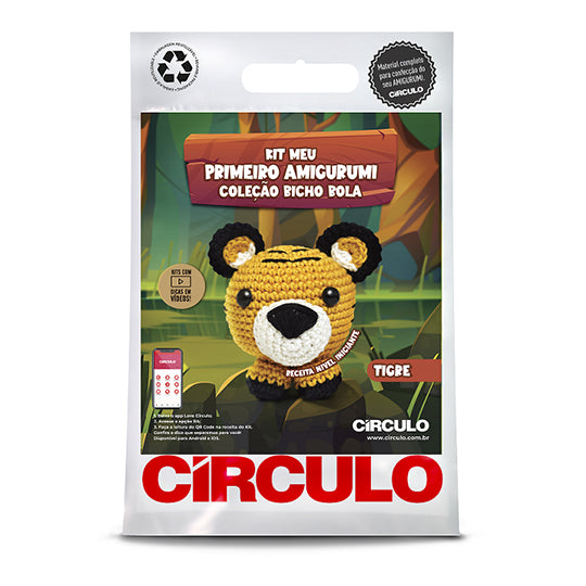 Circulo Amigurumi Kits crochet cotton round animal tiger