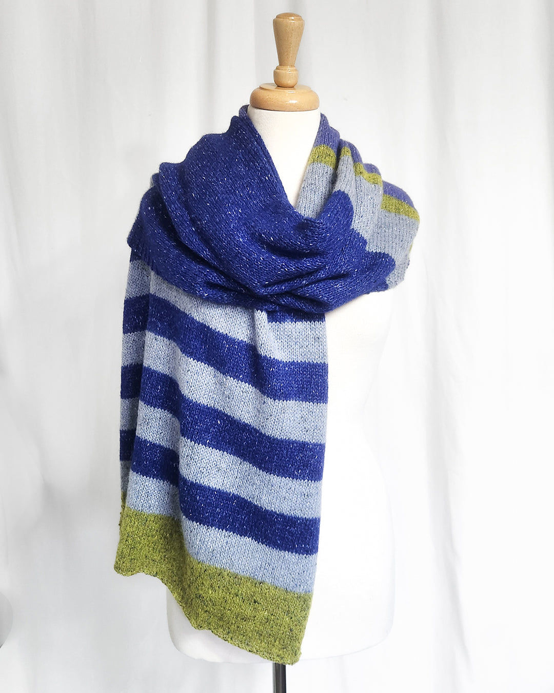Fisgard Lighthouse Shawl in Felted Tweed.