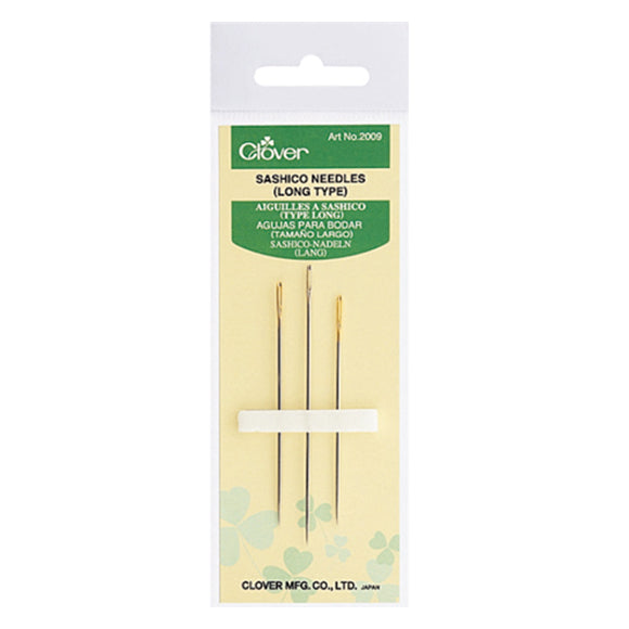 Clover Sashiko Needles steel set of 3