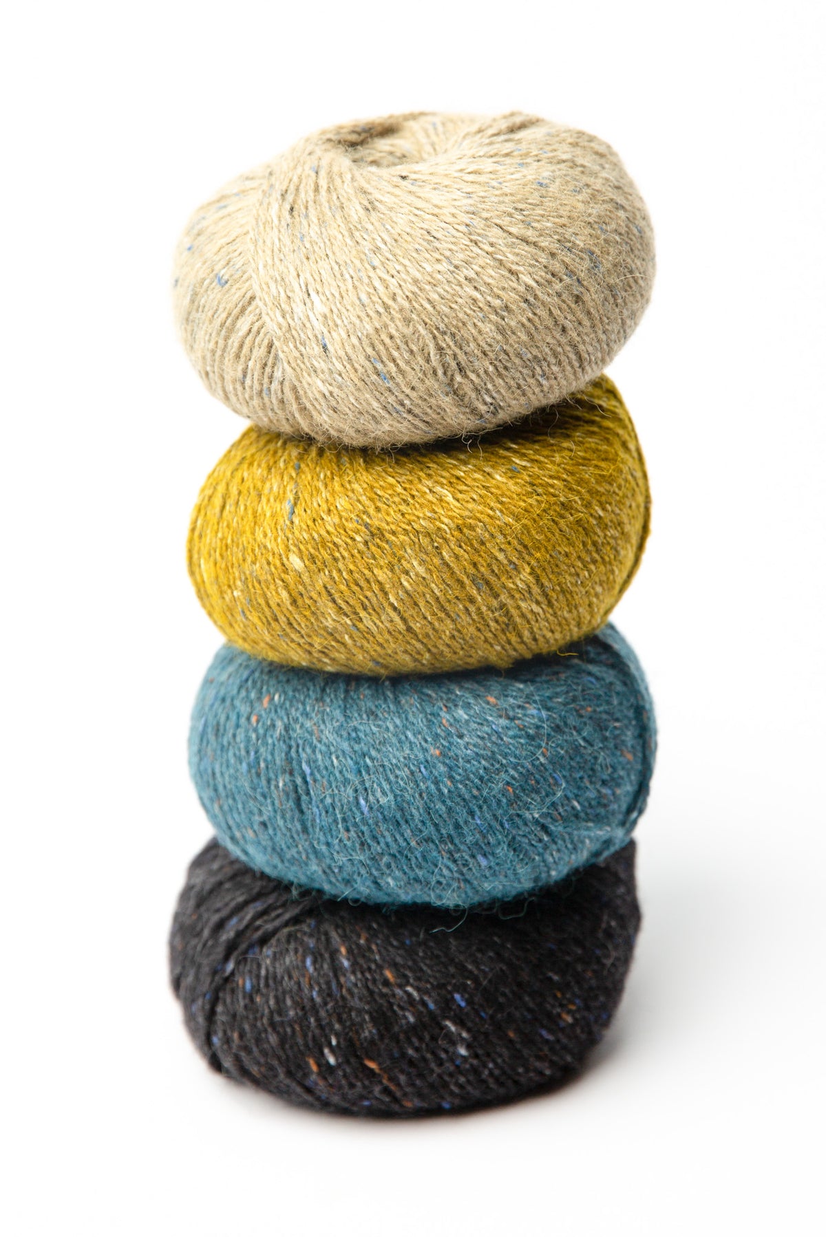 Churchmouse Colorwork Cap Kit Rowan Felted Tweed wool alpaca viscose sea