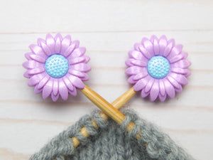 Fox & Pine Stitch Stoppers silicone shimmer daisy purple