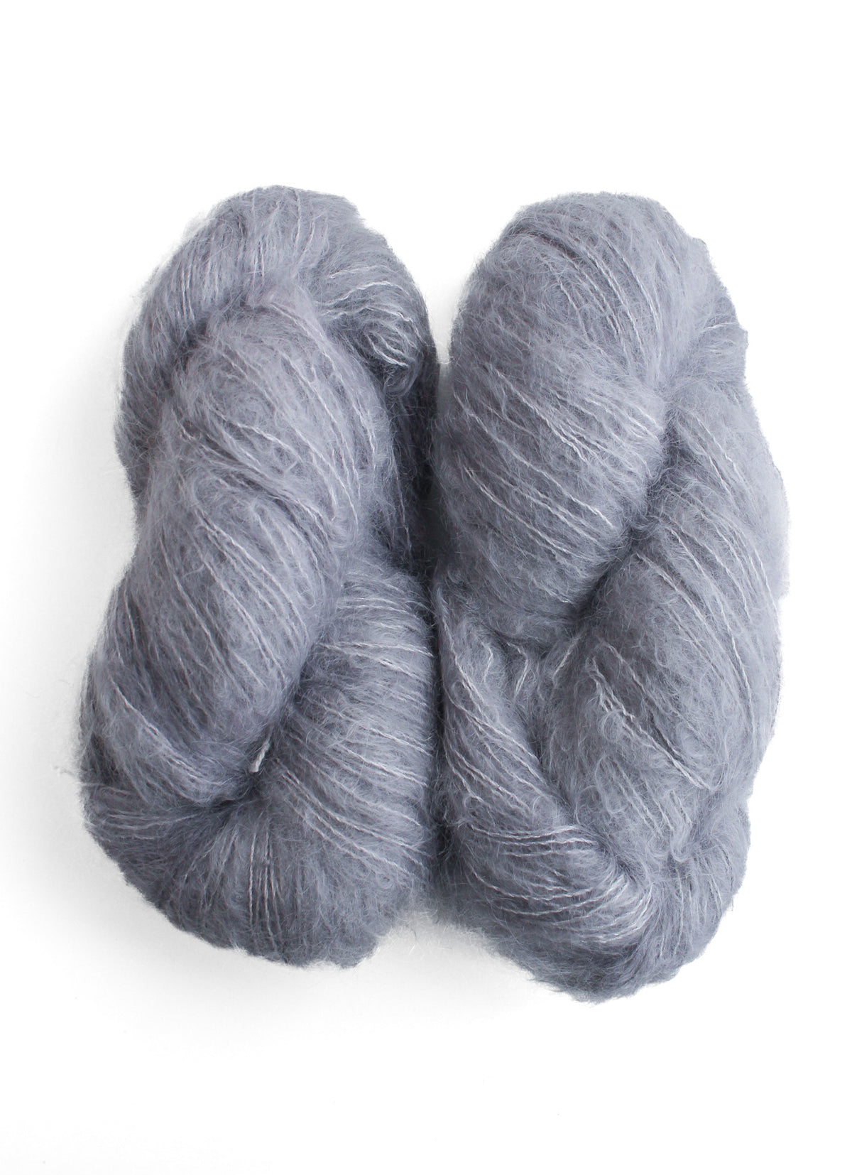 Selkie Hand Maiden kid mohair and mulberry silk silver