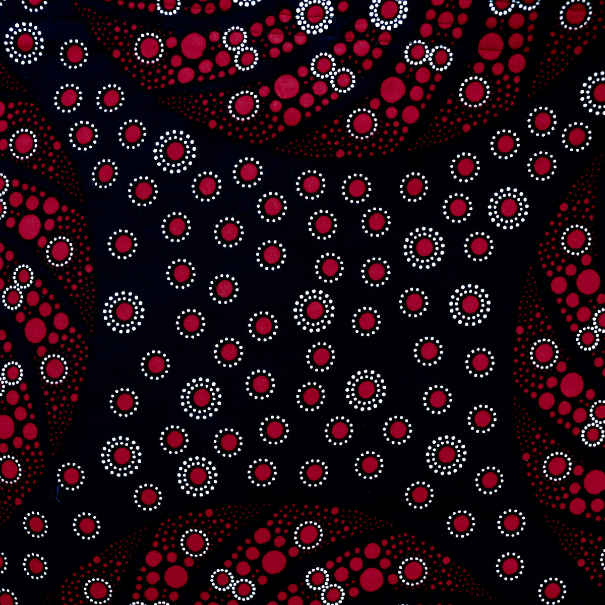 Moja Boutique Zippered Tote Bag cotton spirograph