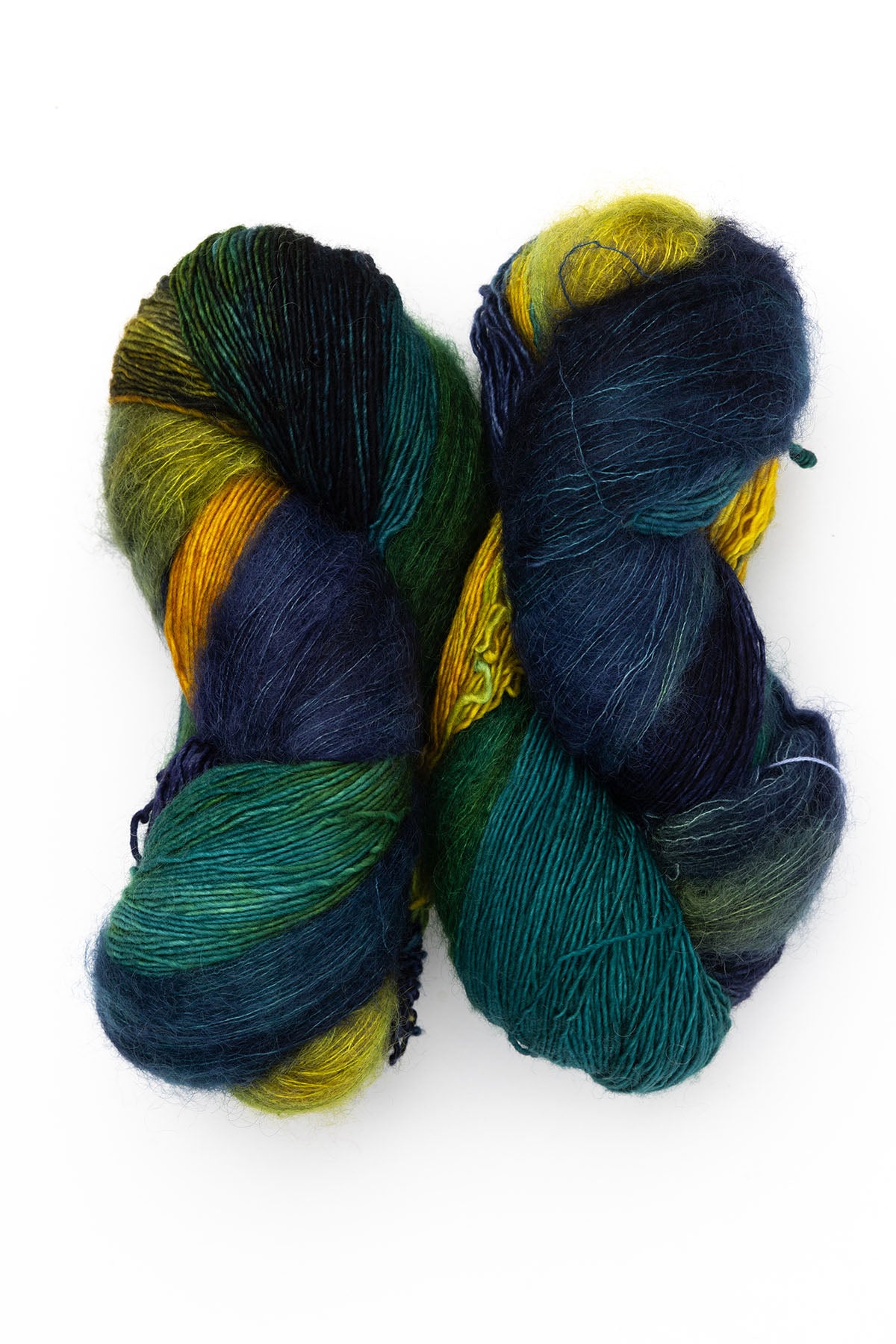 Fleece Artist Halo Bundle mohair nylon superwash merino wool spruce