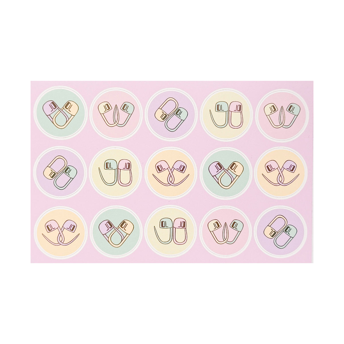 Knitproof sticker stitch markers sheet