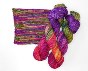 Wild Woollys Sock Yarn superwash merino wool nylon summer berry