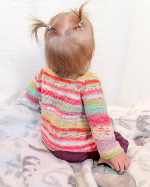 Sunshine & Rainbows Baby Set in Estelle Evolution Celebration Sock.