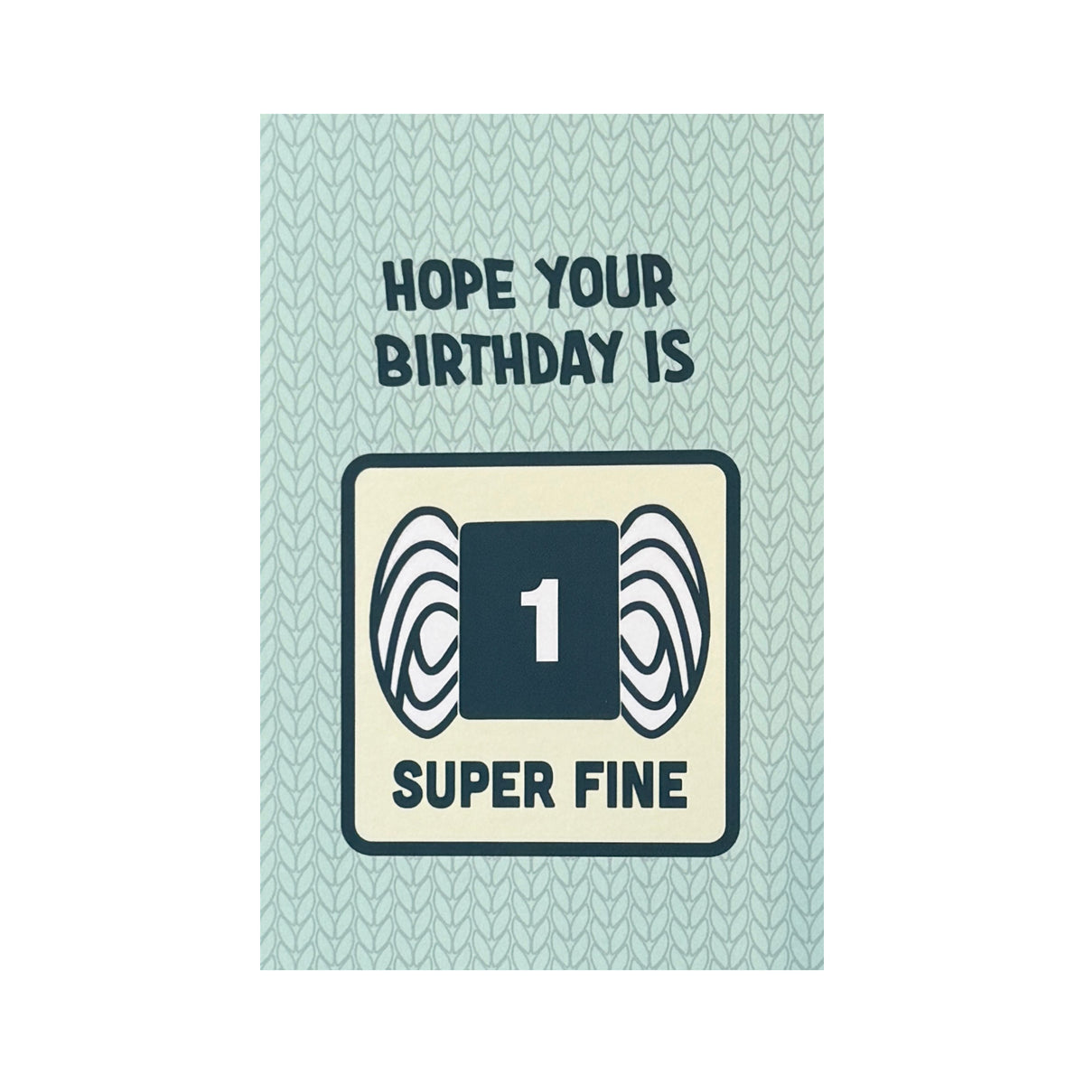 Knitproof Greeting Card superfine birthday