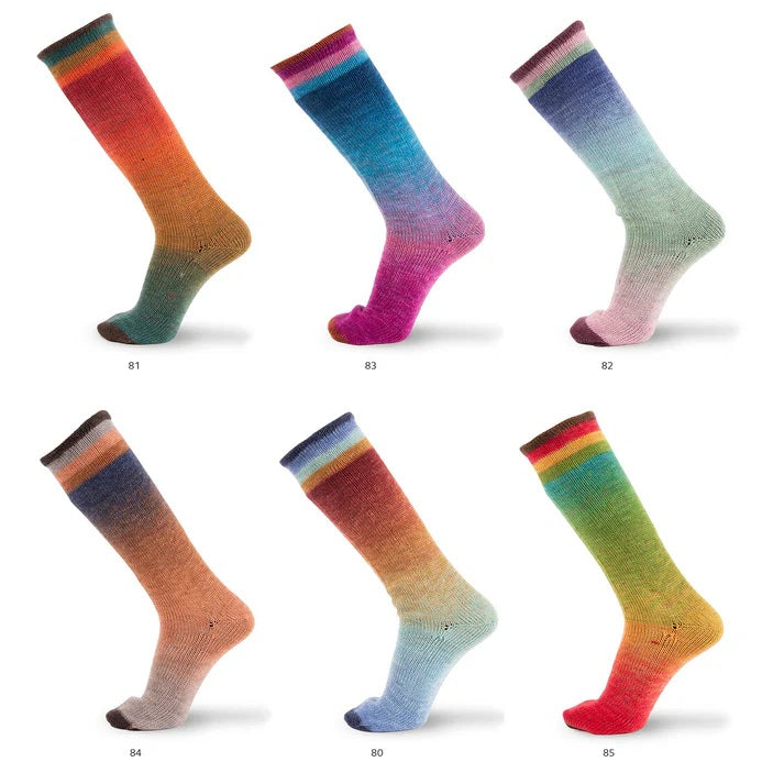 Concept By Katia Symmetric Socks and More Degrade superwash wool polyamide 