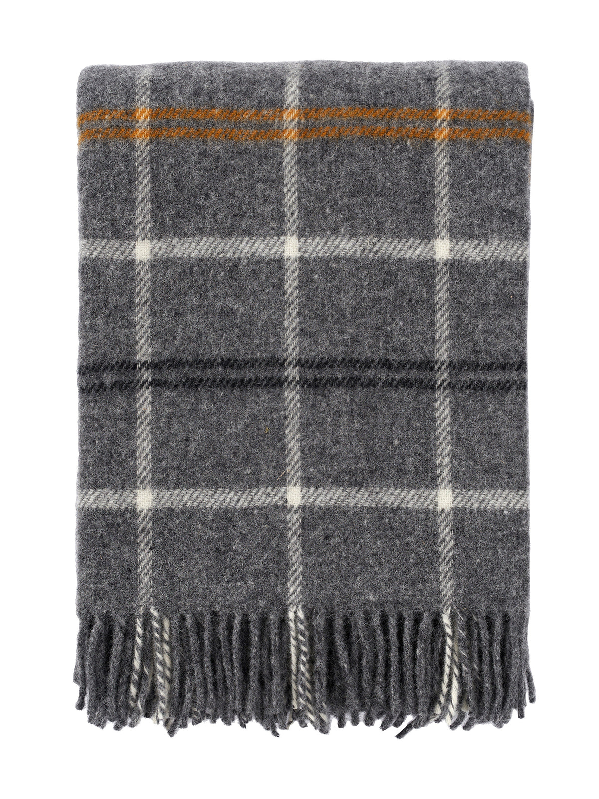 Klippan Lambswool Throw lambswool tartan dark grey