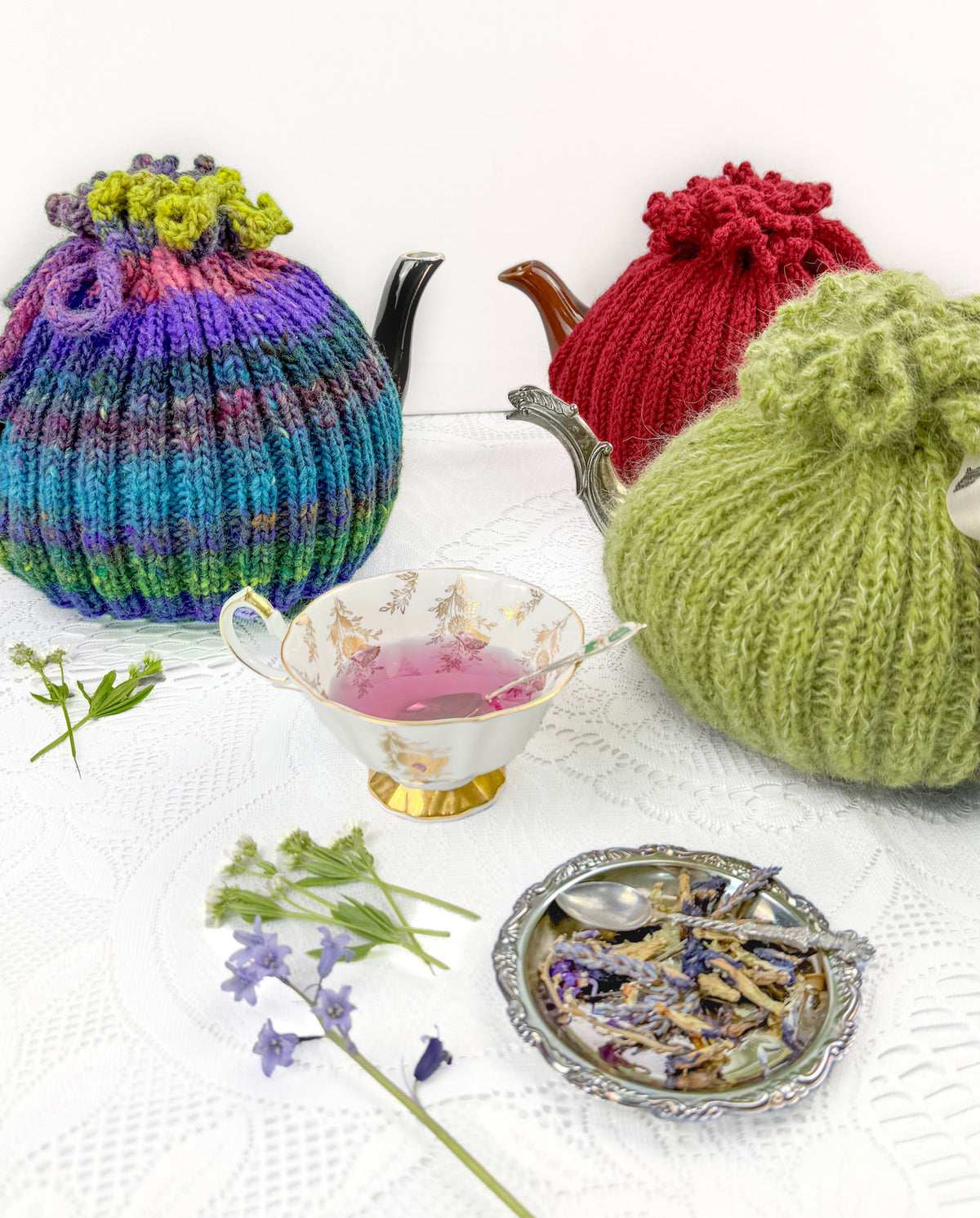 Sweet as Honey Tea Cozy lifestyle.