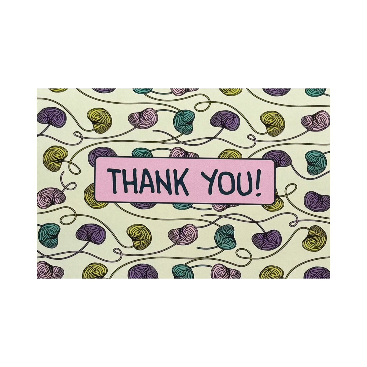 Knitproof Greeting Card thank you yarn