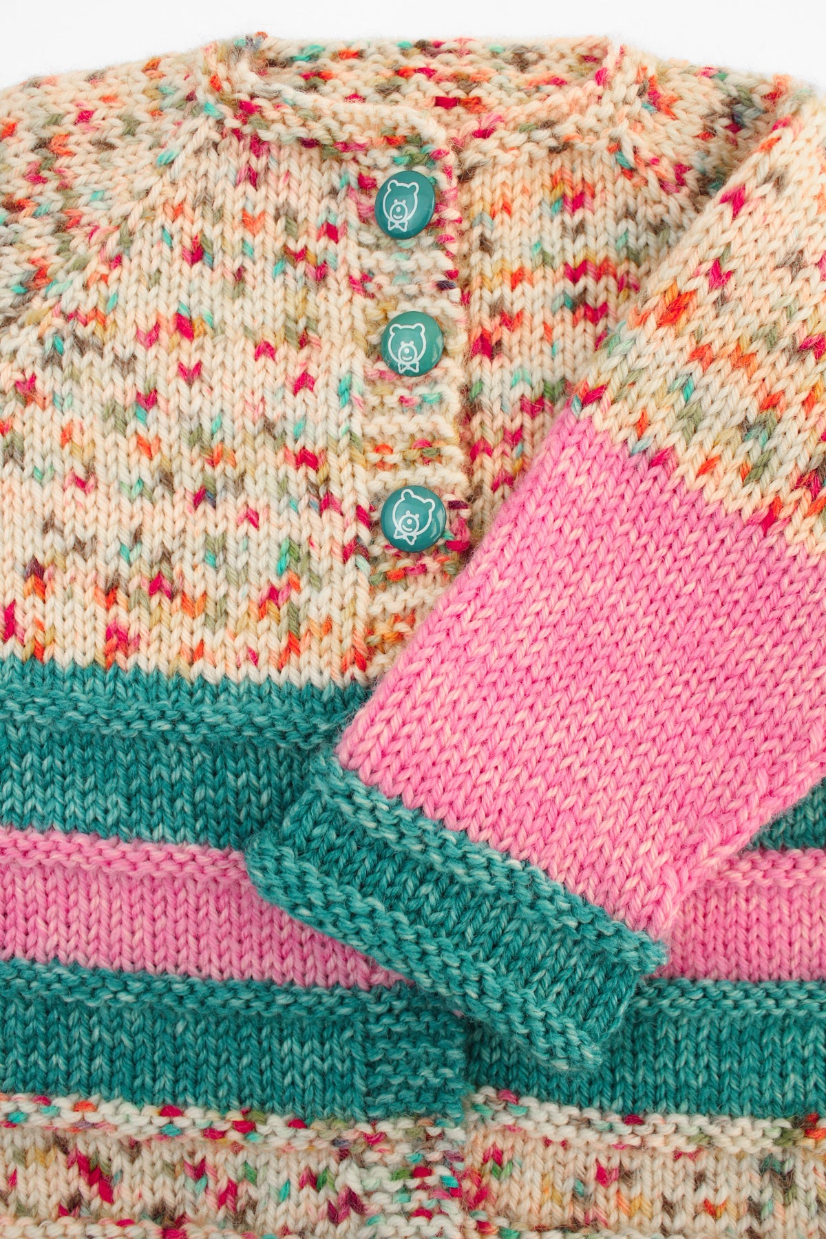 Top Down Baby Cardi by Bonnie Groening in Drops Fiesta