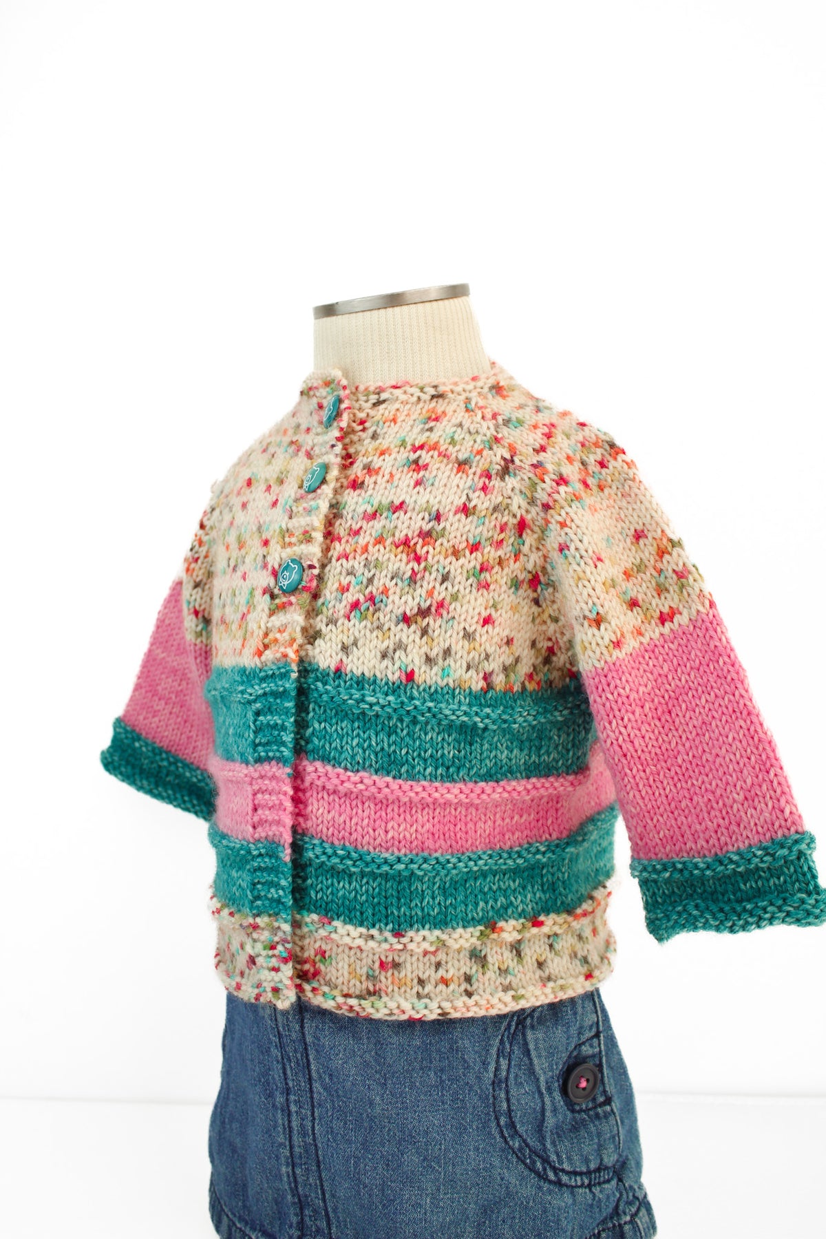 Top Down Baby Cardi by Bonnie Groening in Drops Fiesta