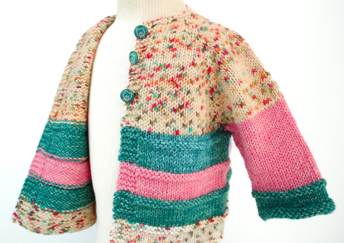Top Down Baby Cardi by Bonnie Groening in Drops Fiesta
