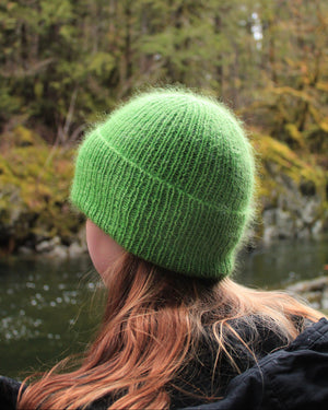 Trusty Toque: Bottom Up. DK weight version knit in Filcolana Merci held with Filcolana Tilia.