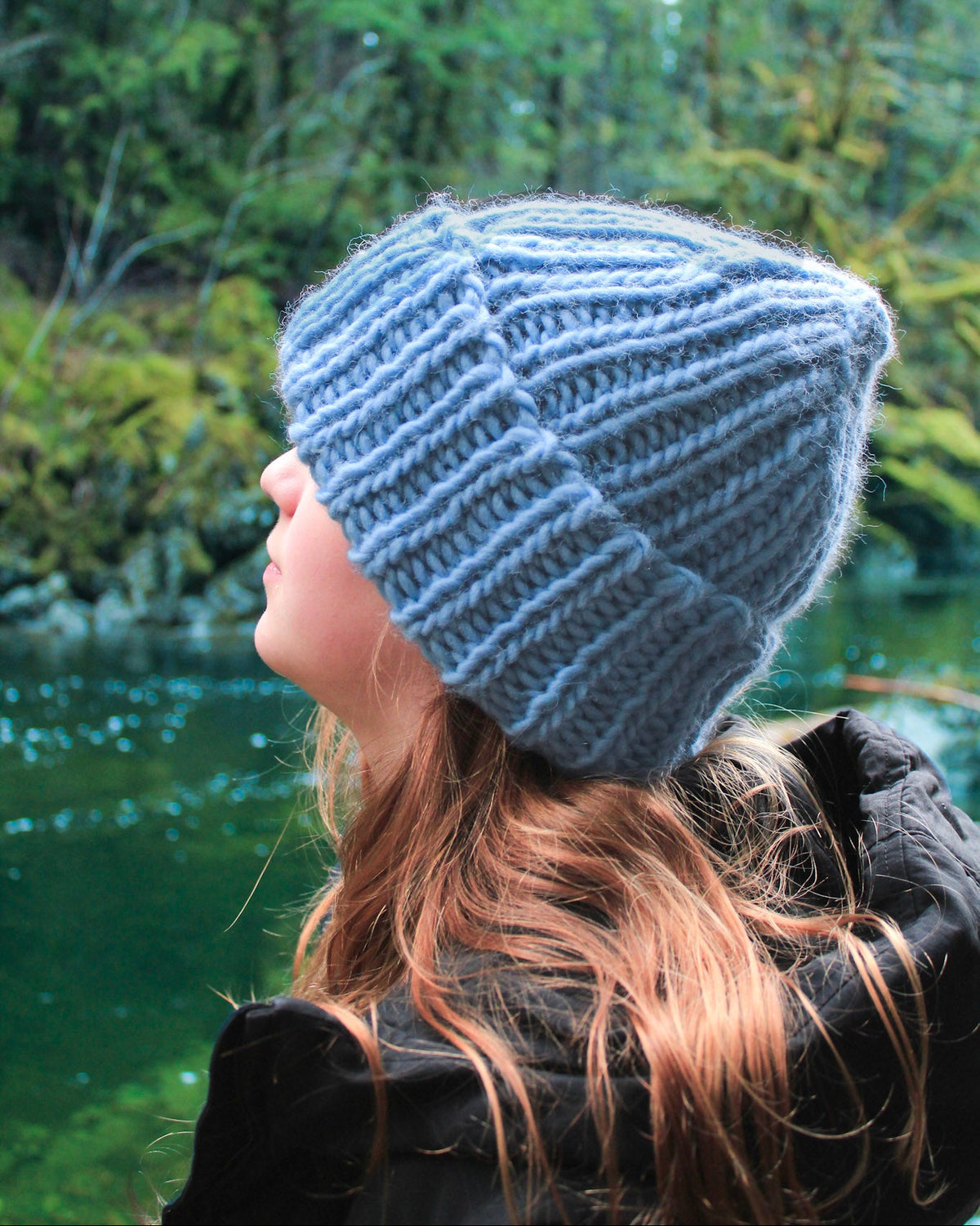 Trusty Toque: Bottom Up. Super Bulky weight version knit in Novita Hygge.