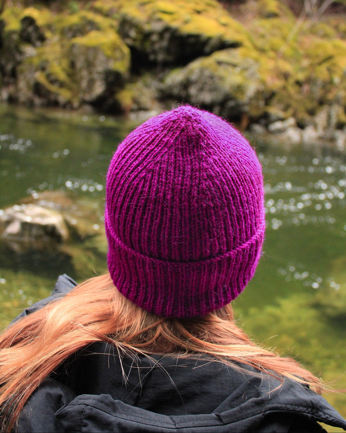 Trusty Toque: Top Down. DK weight version knit in Drops Lima.