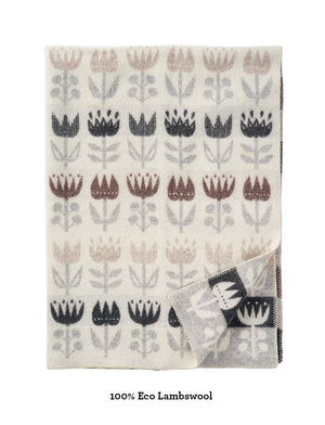 Klippan Classic Wool Blanket eco lambswool tulip grey