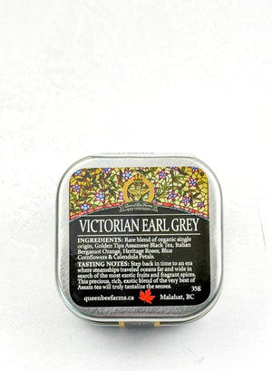 Queen Bee Farms Tea gift tin victoria earl grey