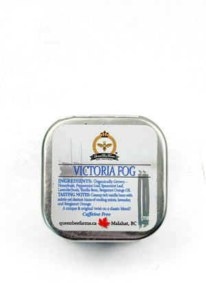 Queen Bee Farms Tea gift tin victoria fog