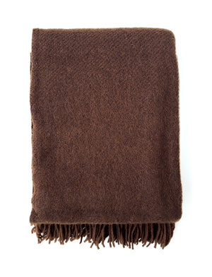 Klippan Gotland Throw wool walnut