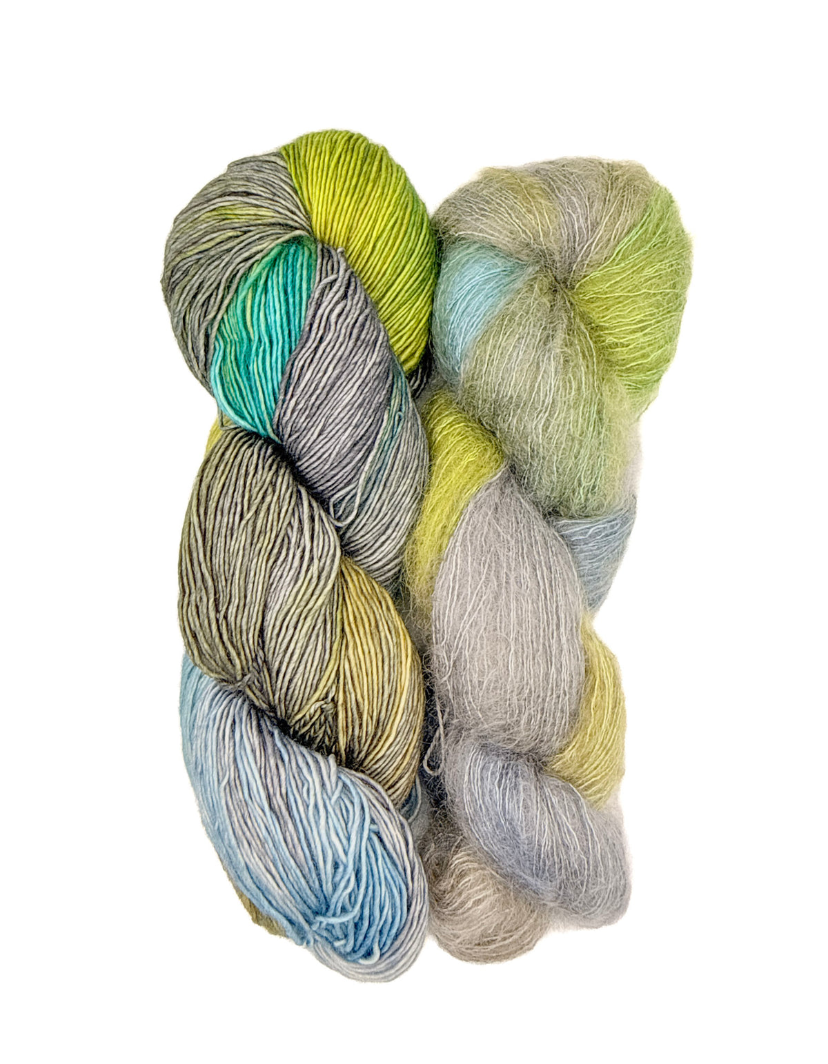 Fleece Artist Handmaiden Halo Lux Bundle mohair silk superwash merino wintersleep