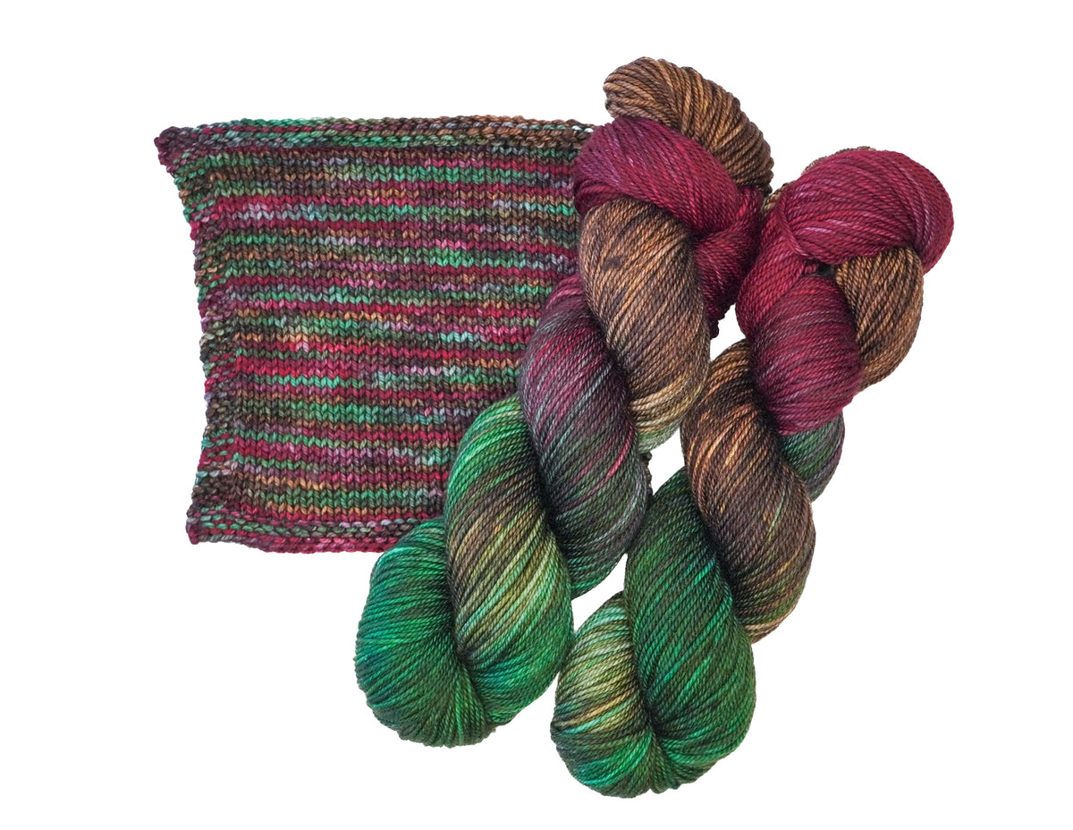 Wild Woollys Sock Yarn superwash merino wool nylon woodland christmas