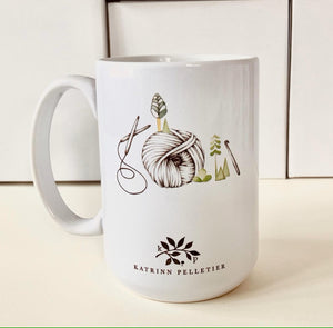 Katrinn Pelletier Illustration Ceramic Mug ceramic wool mountain