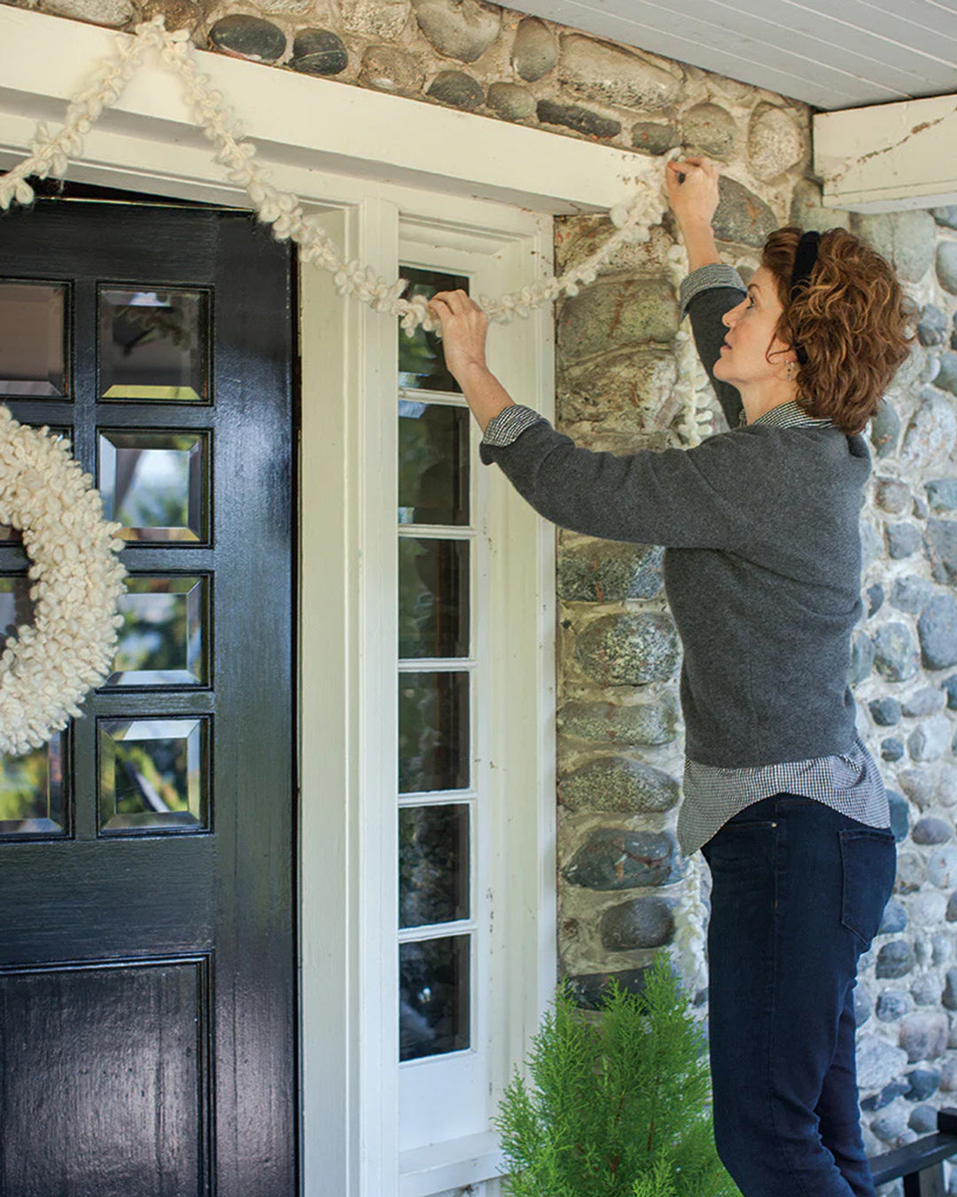 Woolly Wreath and Garland Kit in Slubby Mix