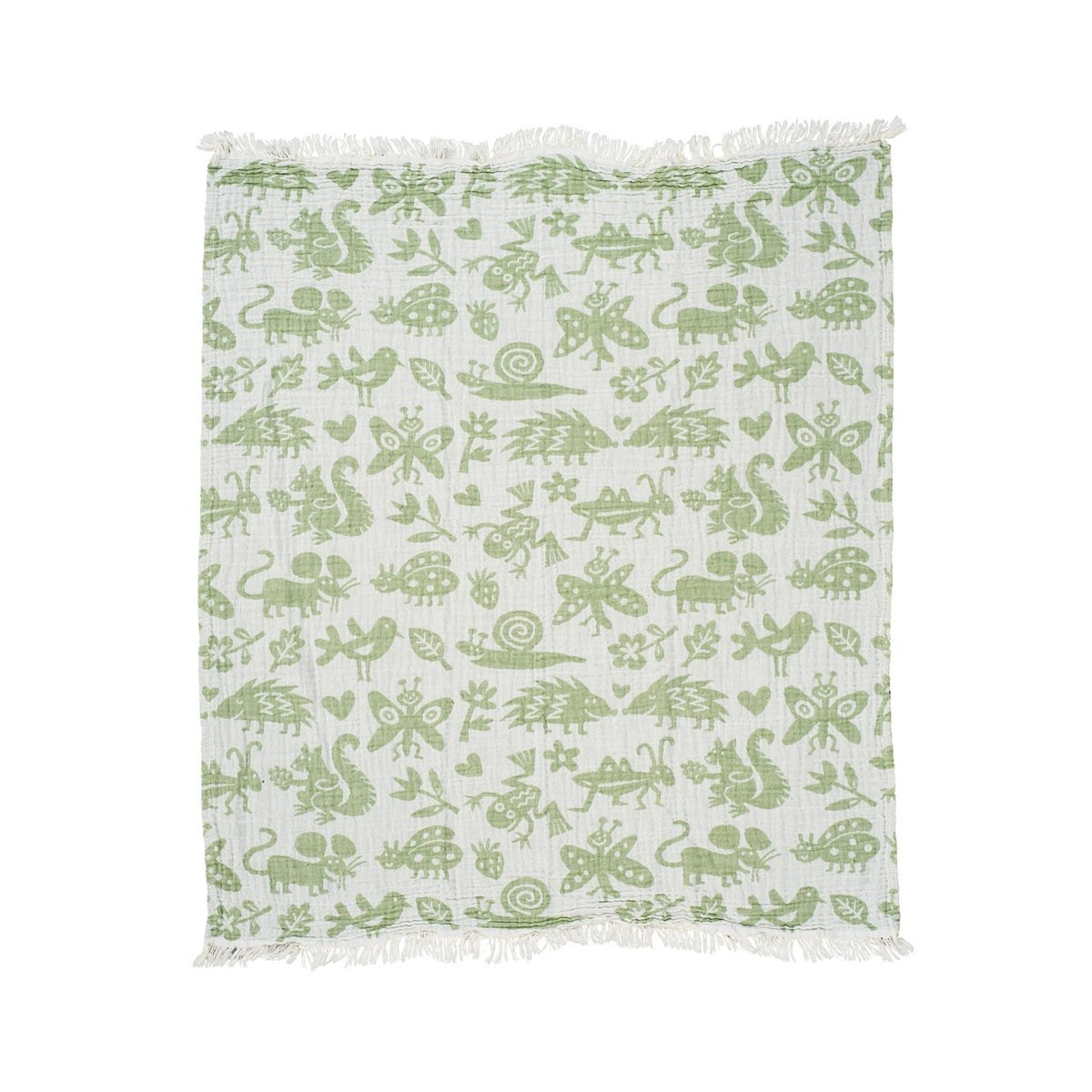 Klippan Woven Cotton Blanket organic cotton garden animal