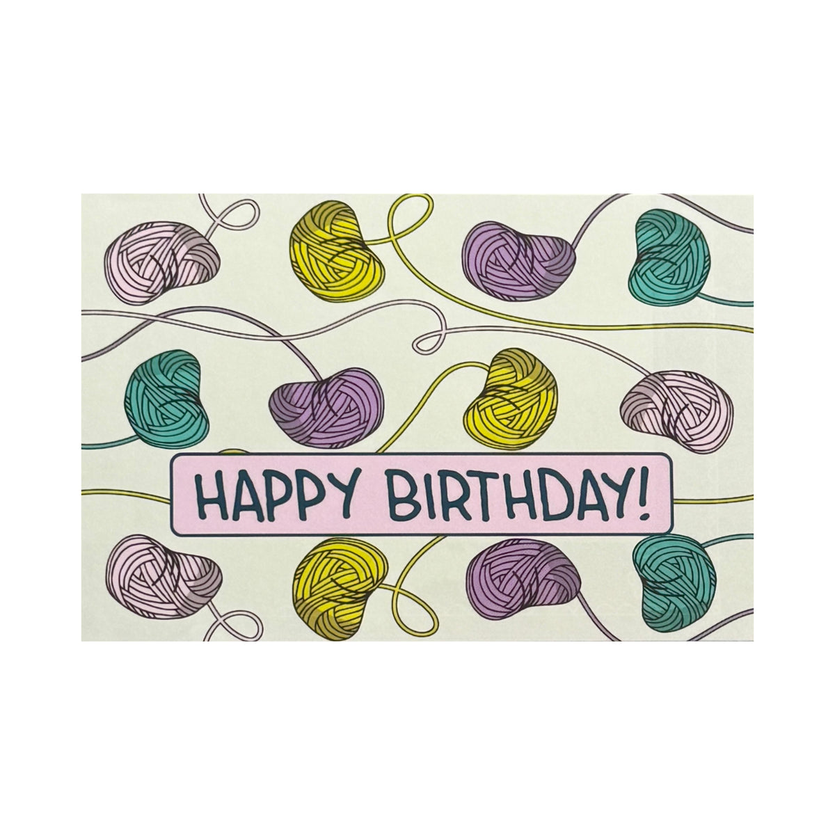 Knitproof Greeting Card yarn birthday