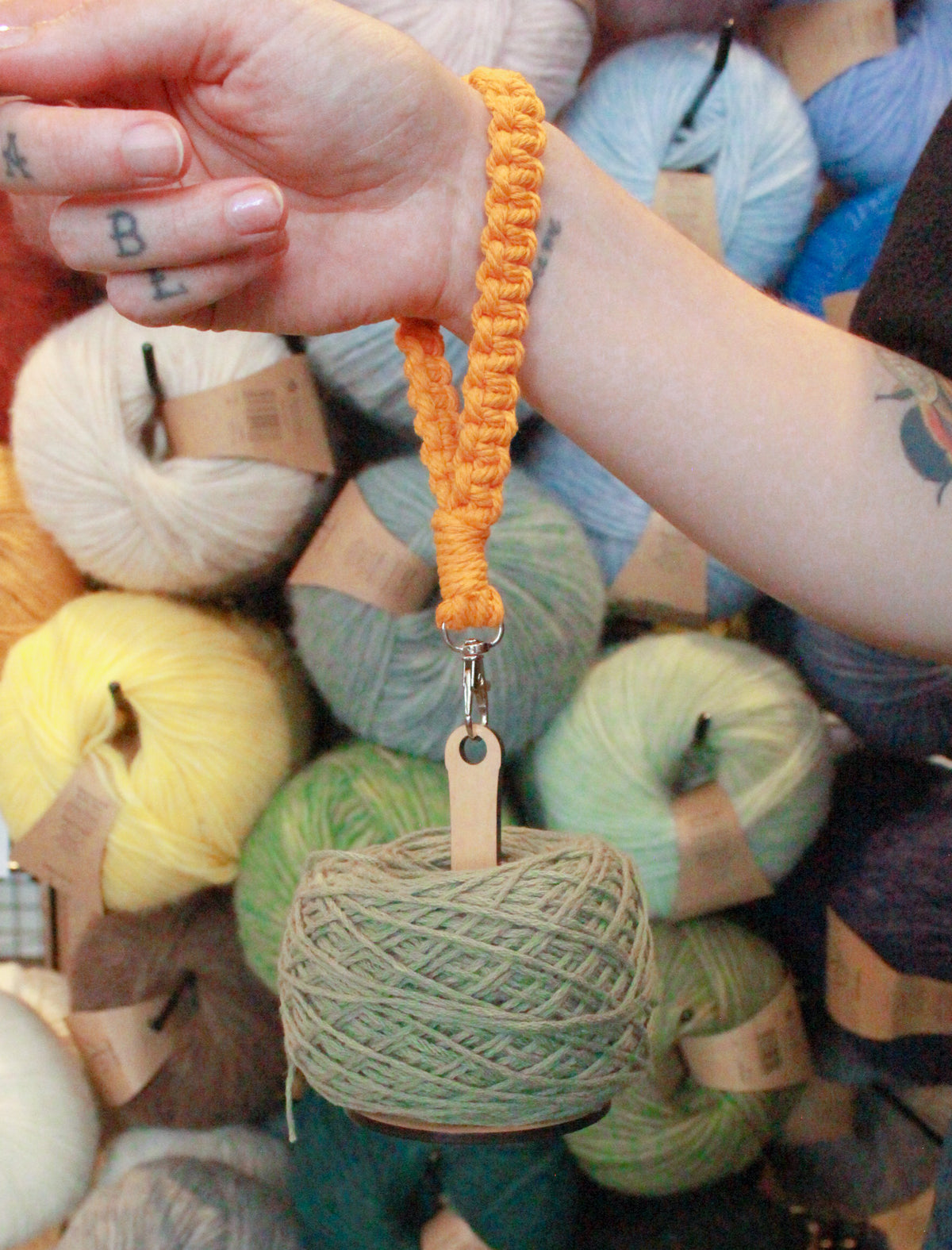 Cottonwood Creations Yarn Keeper wood lifestyle