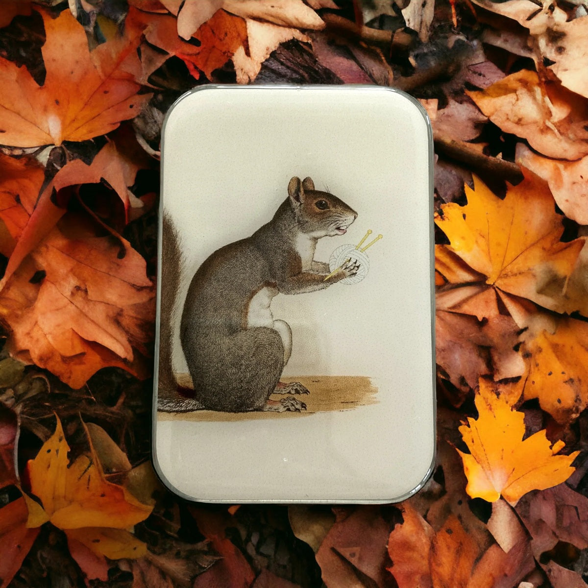 Firefly Notes Notions Tin resin yarn squirrel
