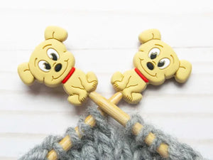 Fox & Pine Stitch Stoppers silicone yellow dog